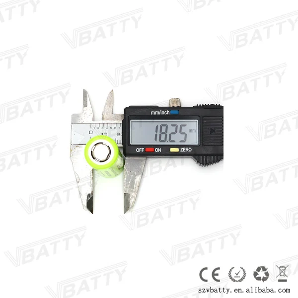 Vappower IMR 18500 1100mah 10A 10