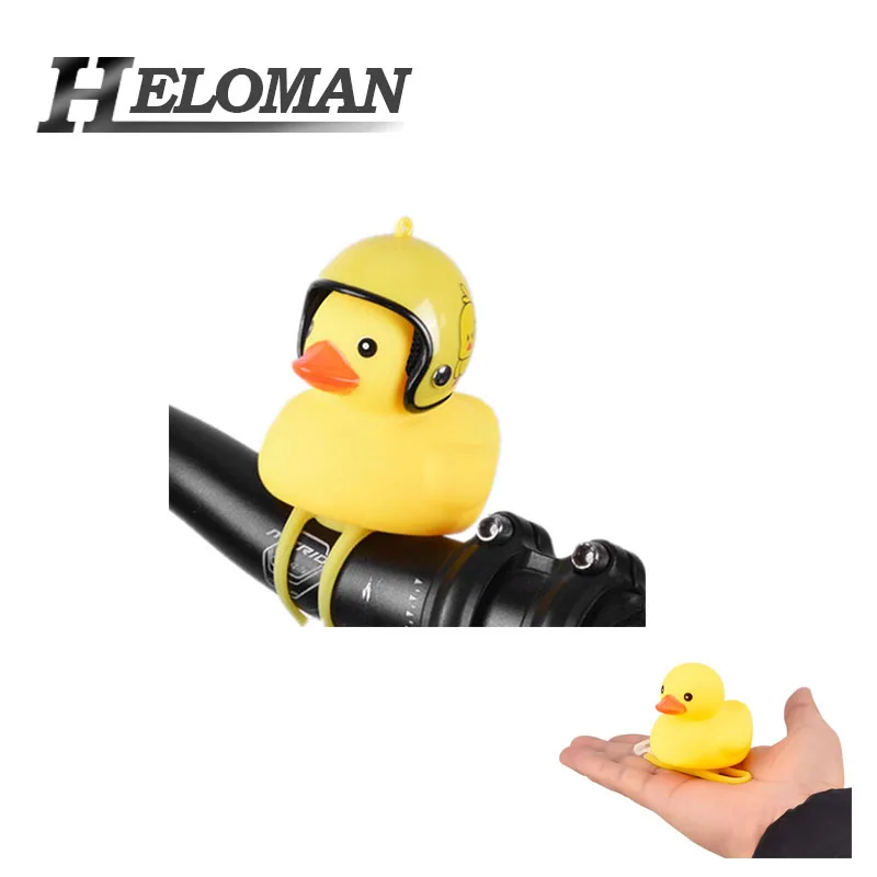 

Bicycle Duck Bell with Light Broken Wind Small Yellow Duck MTB Road Bike Motor Helmet Riding Cycling Accessories