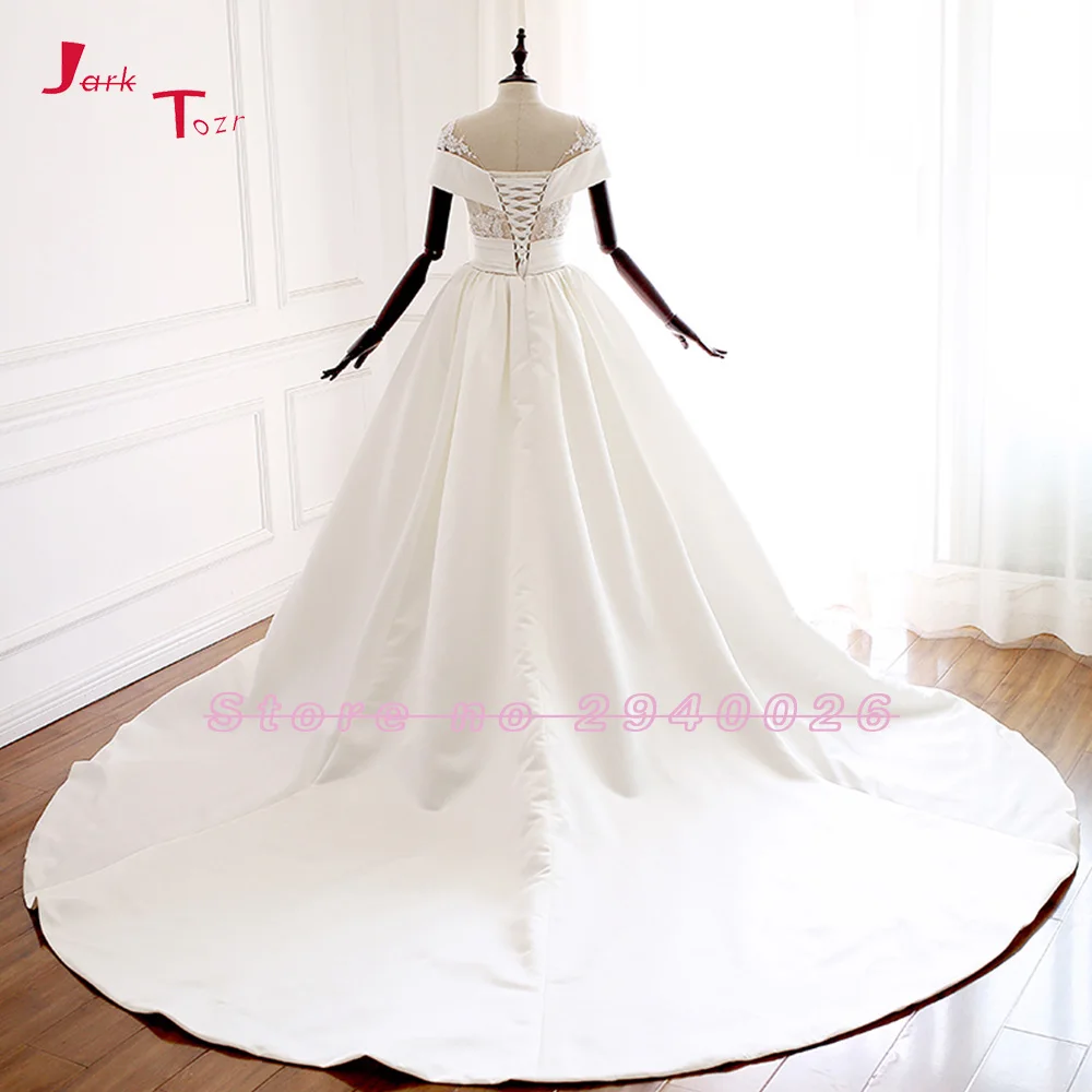 Jark Tozr 2019 Новое поступление Свадебные платья Vestido De Noiva бисер аппликации Франции