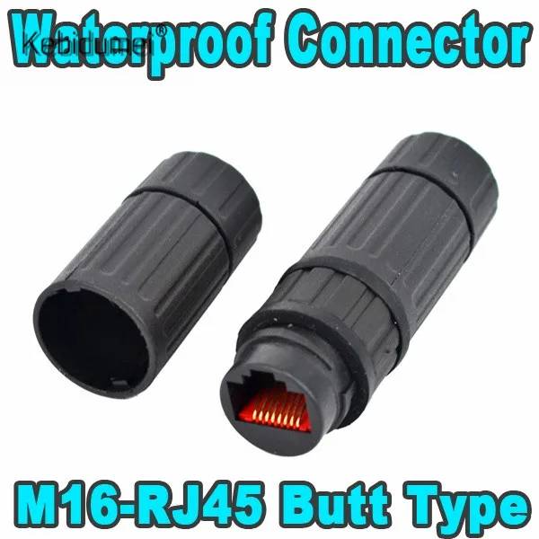 Kebidumei M16 Ethernet сетевой кабель LAN RJ45 водонепроницаемый коннектор адаптер розетка