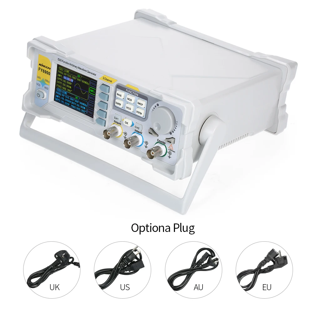 

60MHz Function Signal Generator module Digital DDS Function Waveform Generator Pulse Signal Source 250MSa/s Frequency Meter