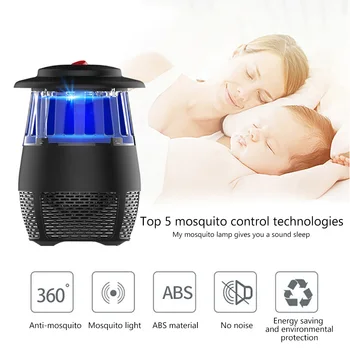 

5W USB Electronic LED Mosquito Killer Light Safety Mosquito Trap Insect Killing Lamp For Living Room Bedroom Kitchen Night Light