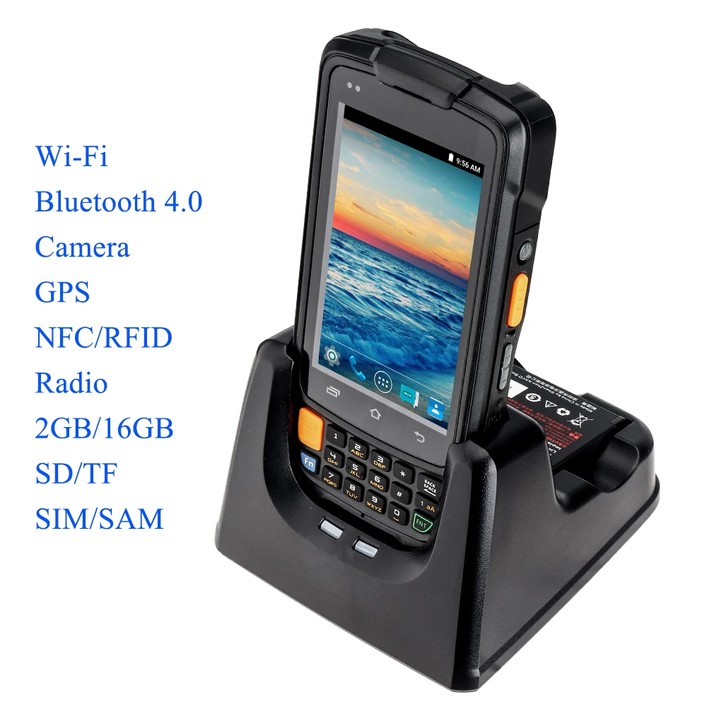 IssyzonePOS الروبوت PDA محطة pos المحمولة وعرة PDA 2D الباركود ماسحة قارئ اللمس شاشة لوحة المفاتيح WIFI NFC كاميرا GPS