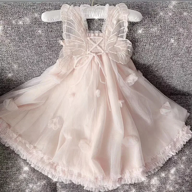 

Summer Girl Clothes Kids Dresses For Girls Flower Dress Baby Girl Party Wedding Dress Children Girl Princess Dress