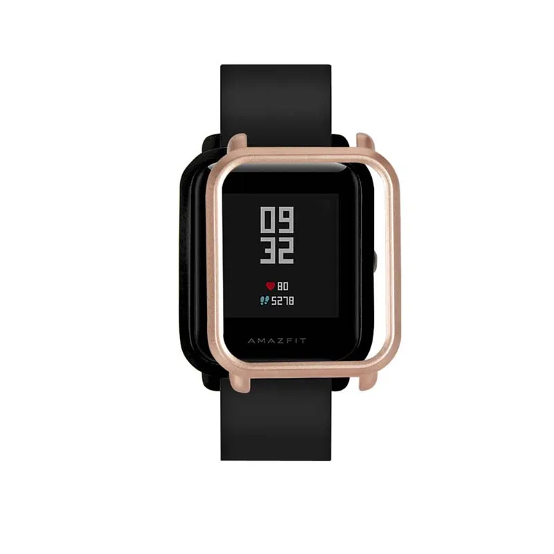 Цветной чехол из поликарбоната для Xiaomi Amazfit Bip BIT PACE Lite, Молодежные умные часы, защитная оболочка для Xiaomi Huami Amazfit Watch - Цвет: Золотой