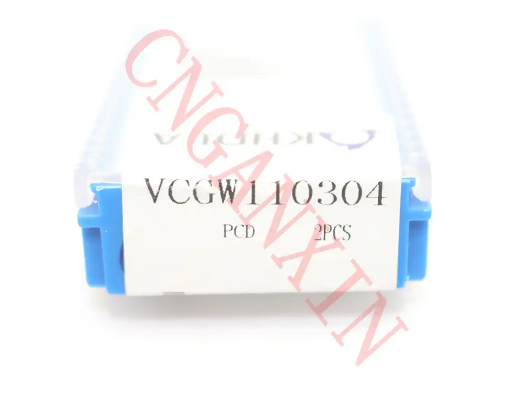 High-precision 2p VCGW110304 PCD Diamond CNC Carbide Turning Insert