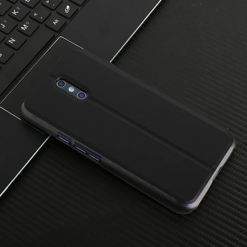Роскошный кожаный чехол для Oukitel K6, защитный флип-чехол с подставкой из искусственной кожи, чехол для Oukitel K6 Smart Mobile Phone - Цвет: Black