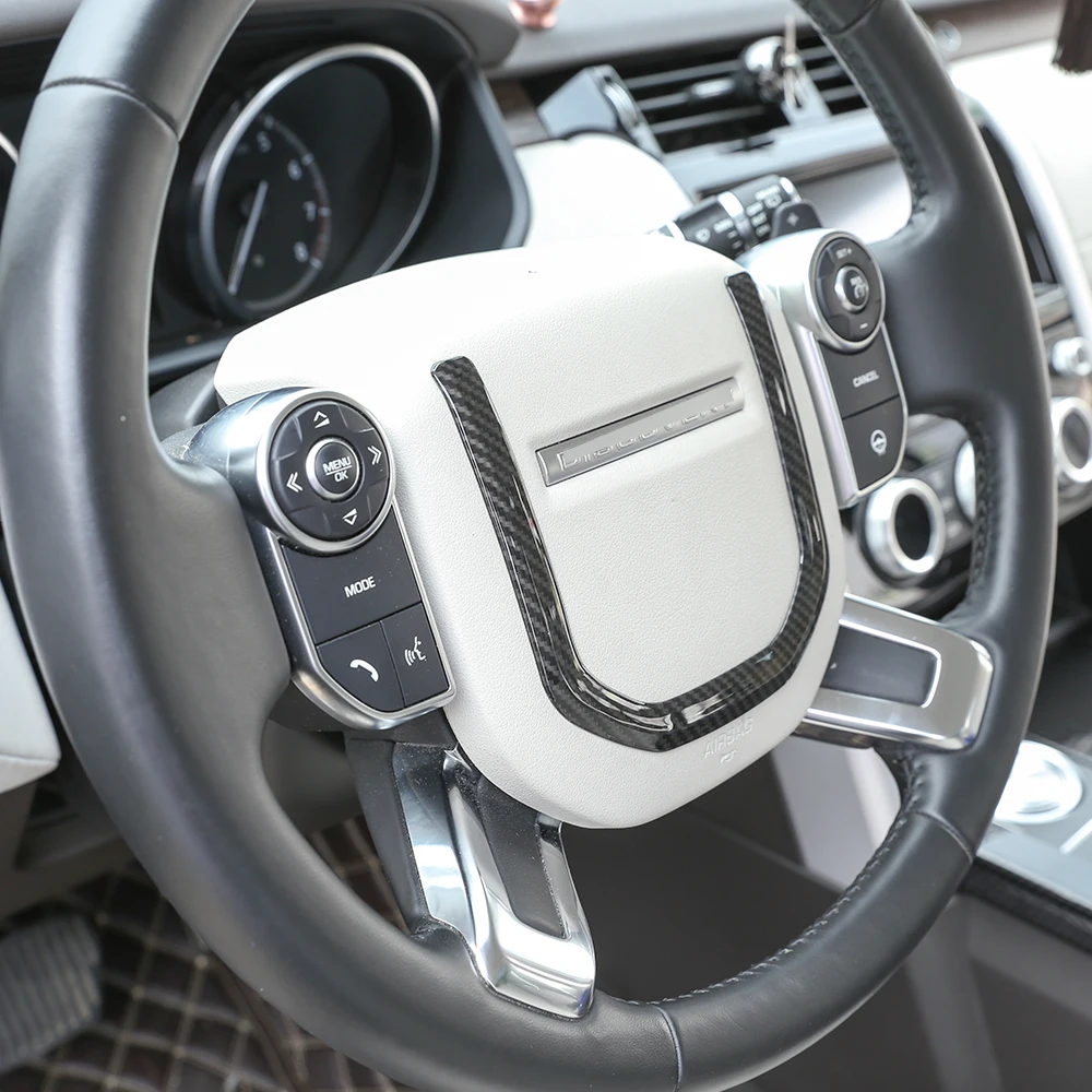 Отделка Руля из углеродного волокна ABS для Land Rover Range Rover Sport 14-18 автомобильные аксессуары