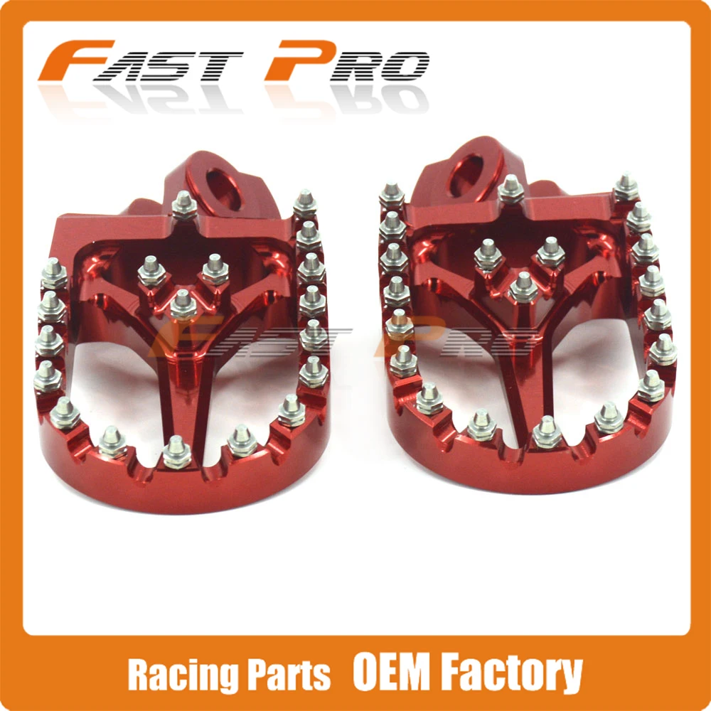

Billet MX Wide Foot Pegs Rests Pedals Footpegs For RMZ250 RMZ 250 2010-2018 RMZ450 RMZ 450 10 11 12 13 14 15 16 17 18 Dirt bike