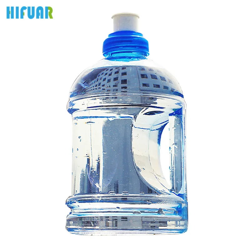 

Hifuar 500ML/1L Plastic Water Bottle Large Capacity Sport Drinking Bottle Student Carrying Handle Bucket Kettle shaker drinkware