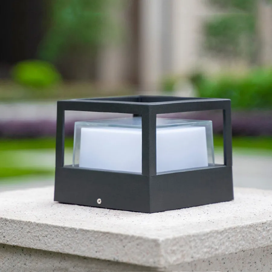 Coluna do Jardim ao ar Livre à Prova Thrisdar Dwaterproof Água Paisagem Pátio Deck Pós Pilar Villa Caminho Cerca Lâmpada 12 w Luz 22 Cheap Luminárias gramado