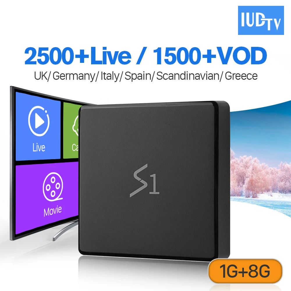 

Android 8.1 Leadcool S1 IPTV Box RK3229 1+8G IUDTV Europe Spain UK Germany Italy Turkey IP TV Set Top Box PK X96 Mini TV Box