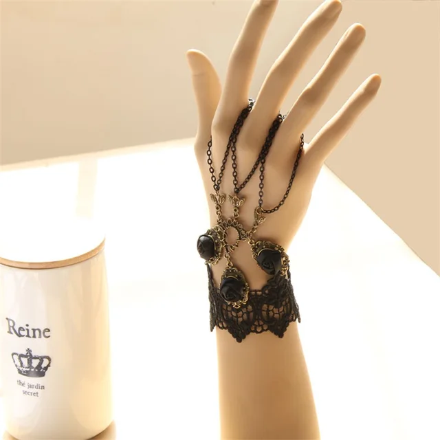 Gothic Victorian Lace Bracelet 2