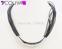 2014-New-fashion-genuine-leather-women-necklace-with-big-stainless-steel-plain-tube-High-quality-Free.jpg_200x200