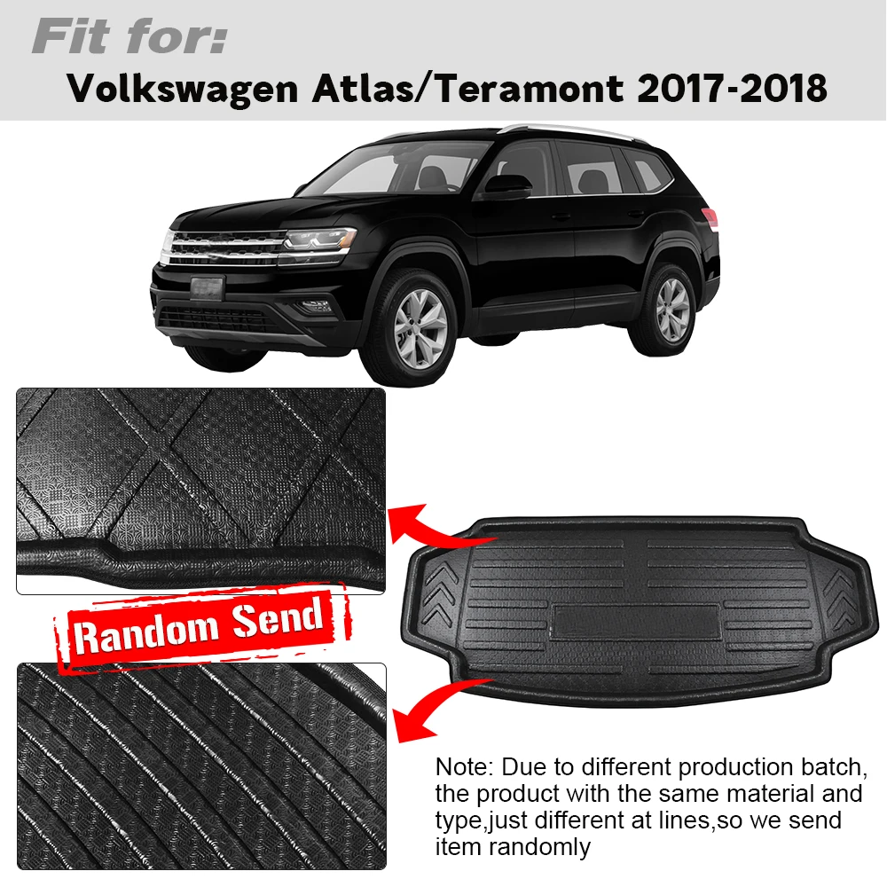 Buildreamen2 автомобильный поднос для багажника напольный коврик грязевой Volkswagen Атлас