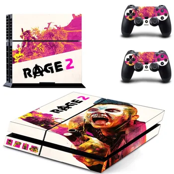 

Game Rage 2 PS4 Skin Sticker Decal for Sony PlayStation 4 Console and 2 Controller Skin PS4 Sticker Vinyl Accessory