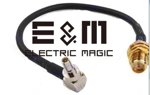 

E&M 5pcs 30cm CRC9 Male Plug Straight to SMA-RP SMAK Female Jack Cable Radio Frequency RF Adapter Connector Extended Cable
