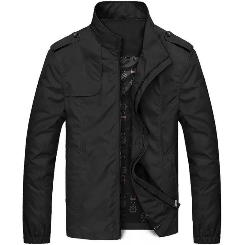 

Spring Autumn men's jacket new Cultivate one's morality short paragraph color matching collar jacket male baseball uniform M-4XL