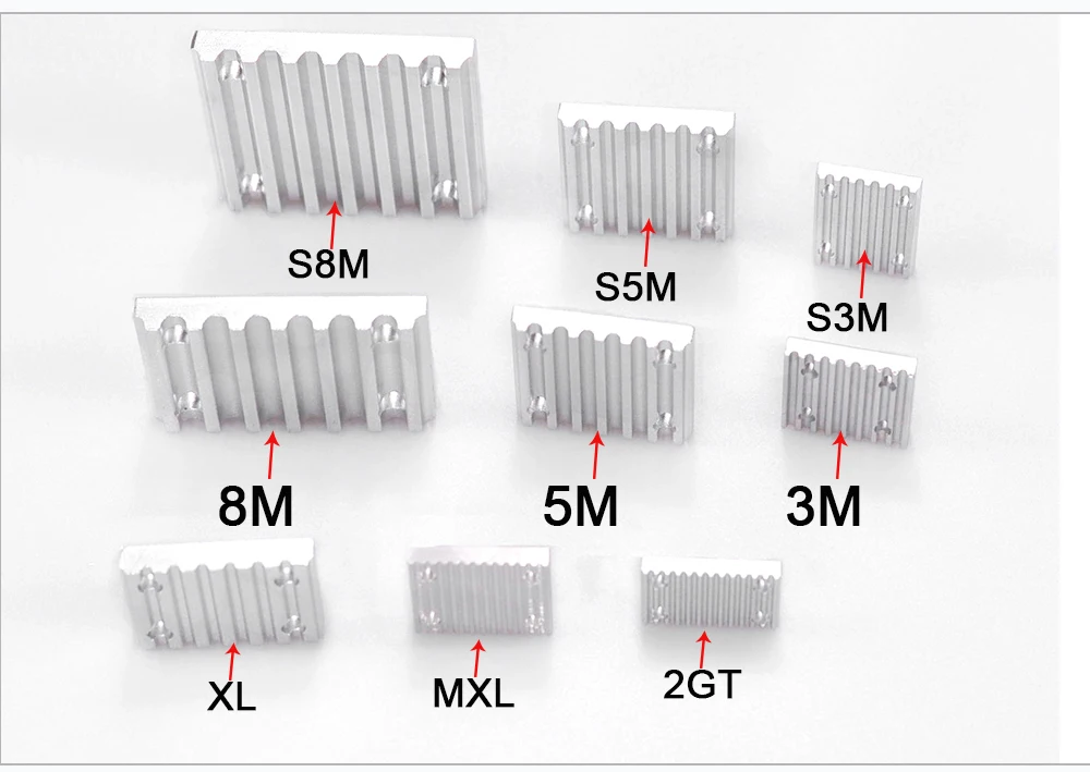 Зажимная зубная пластина алюминиевая дуга HTD3M/5 M/S5M/8 M/s8m 2GT для открытого синхронного ремня фиксированный зажим зубчатого ремня