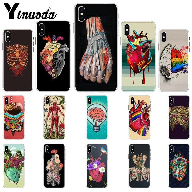 Yinuoda Medical Human Organs Brain Meridian Kidney Art TPU Phone Cover for iPhone X XS MAX 6 6S 7 7plus 8 8Plus 5 5S XR Yinuoda Medical Human Organs Brain Meridian Kidney Art TPU Phone Cover for iPhone X XS MAX 6 6S 7 7plus 8 8Plus 5 5S XR
