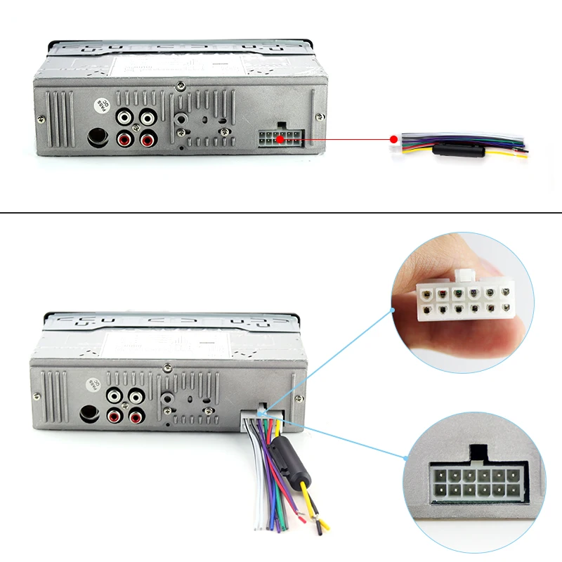 Bluetooth Авторадио Стерео радио FM Aux вход приемник SD USB JSD 520 12В In dash 1 din 12pin