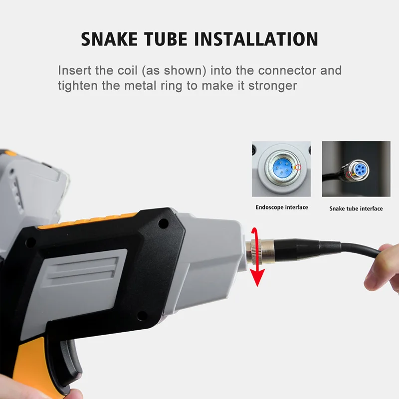 Endoscópio industrial digital 4.3 polegada lcd borescope