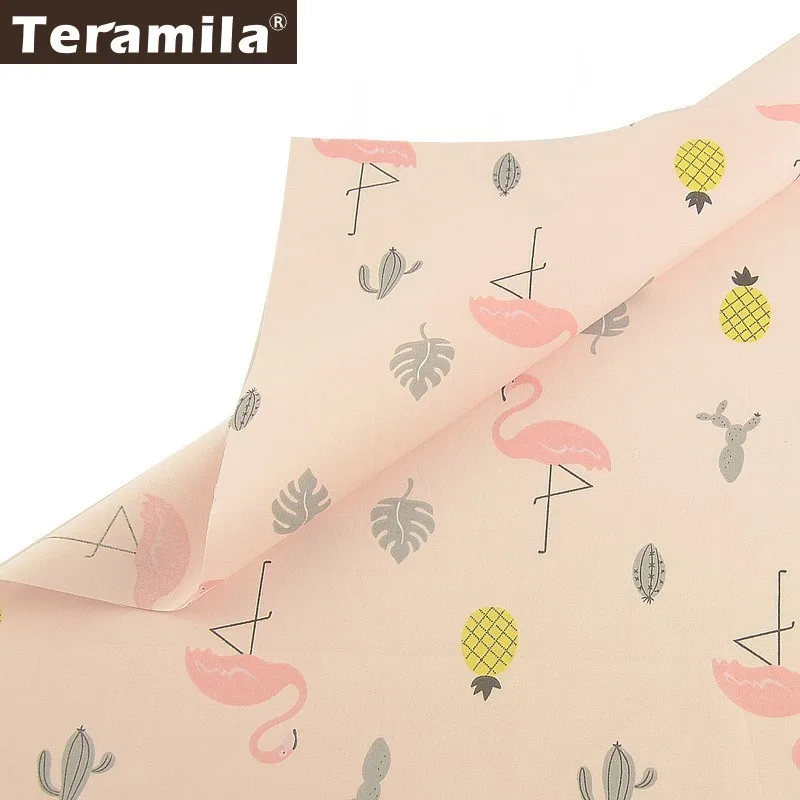 Teramila 100% Cotton Fabric Animal Tissu Tecido Tela Bedding DIY Patchwork Pillow Quilting Baby Cloth Sewing Home Textile Craft | Дом и сад