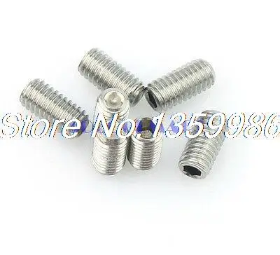 

100Pcs M5X10mm SUS304 Stainless Steel Hex Socket Set Screw Without Head