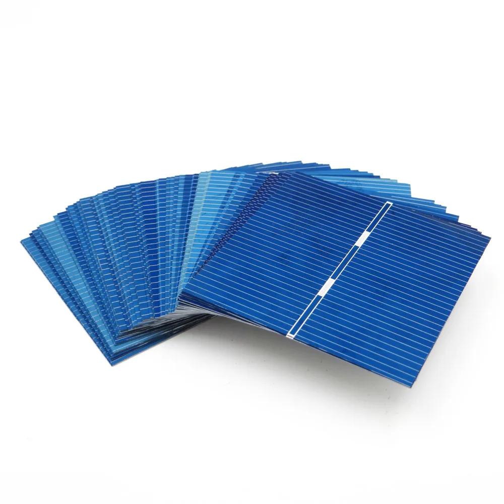 50 шт. DIY Солнечная батарея зарядное устройство Painel Солнечная 0,43 Вт солнечная панель DIY солнечные элементы поликристаллический фотоэлектрический модуль 52*52 мм