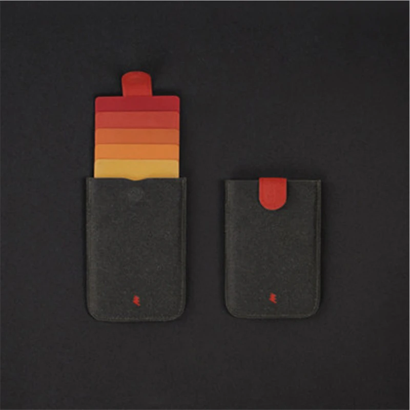 

DAX Ultra Slim Pulled Cards Holder Portable Gradient Smart Men Card Wallets Money Bags Porte Carte Bancaire Short Women Purse