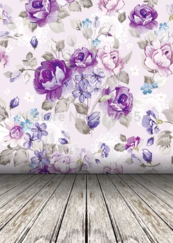 

Art Fabric Photography Backdrop Floral Custom Photo Prop backgrounds 5ftX7ft D-2250
