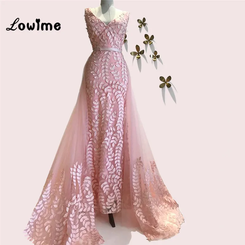 Buy Pink Muslim Evening Dress Gowns Two Pieces Arabic