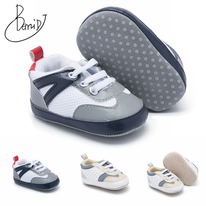 

newborn shoes Rubber bottom 2019 girls shoes boys Indoor slip toddler shoes Mesh Breathable First Walkers baby shoes