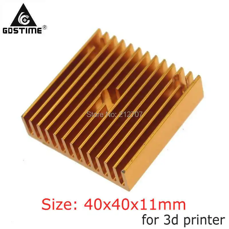 5PCS Gdstime Heatsink 40x40x11mm Aluminum Extruded Radiator Heat sink