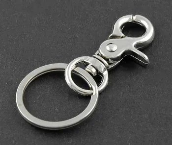 

Lobster Trigger Key Fob Clip Keychain Hook Lock Buckle With Key Ring