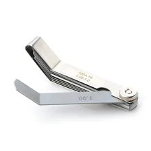 0,05 до 1 мм Толщина изогнутая нержавеющая сталь зазор метрический наполнитель Feeler датчик