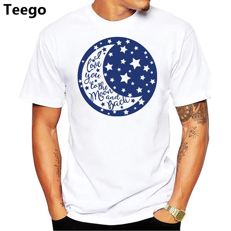 Moon and stars sleep print men T Shirt | Мужская одежда