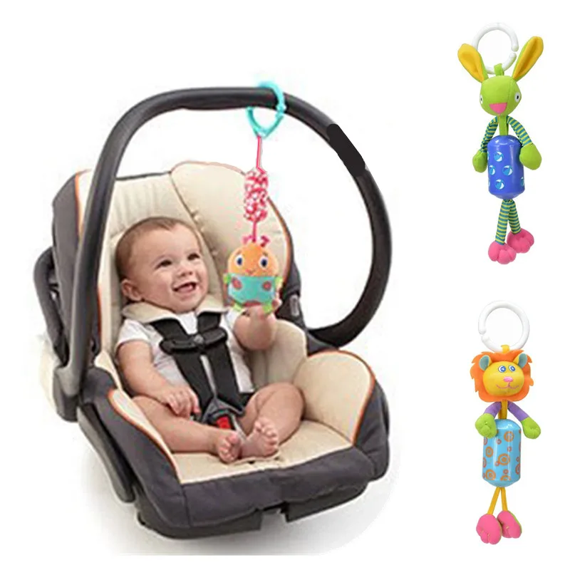 Online Bayi Anak Rattle Mainan Kartun Hewan Plush Tangan Bell Kereta Dorong Bayi Tempat Tidur Gantung Mainan Kawaii Bayi Mainan Bayi Diskon 20%