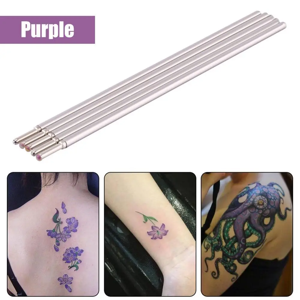 5 шт., 1,6 мм, маркерная ручка для татуировки, микроблейдинг, маркерная ручка, дудлер, серфер, татуировка, Перманентный макияж, аксессуары, принадлежности - Цвет: Purple