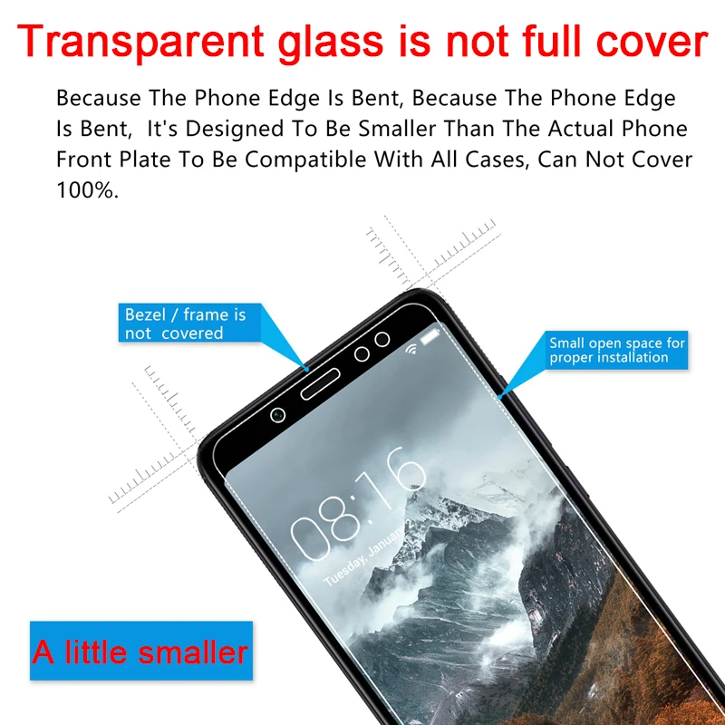 2pcs! Toughed 9H HD Screen Protector for Xiaomi Redmi 7 K20 6 Pro 5 Plus Tempered Film Protective Glass on Redmi 7A 6A 5A 4A 4X