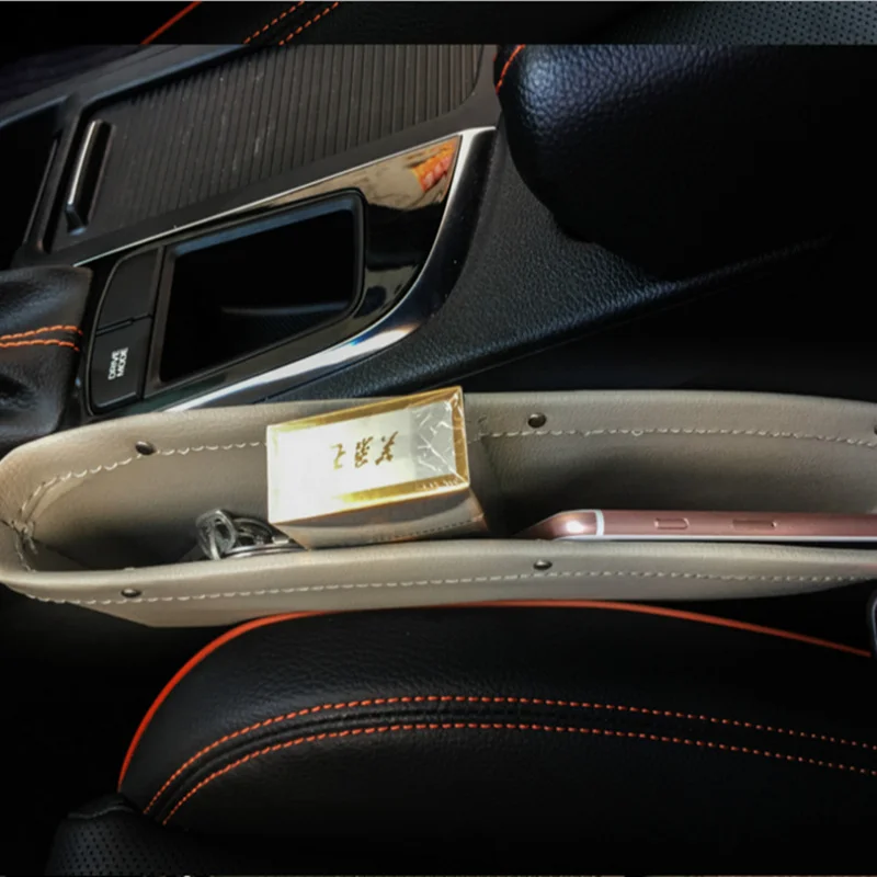 Leather Seat Storage Box For Dodge Caliber Challenger Charger Leather Seat Storage Box For Dodge Caliber Challenger Charger Durango Pontiac Bonneville Vibe Grand Am Auto Accessories