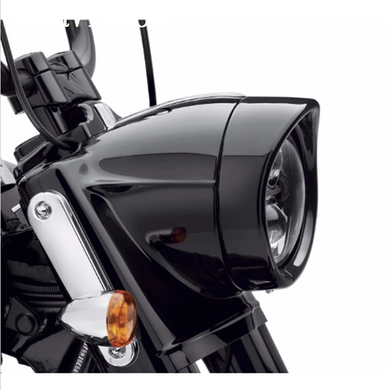 HARLEY ACCESSORI MOTO NERO 7 "FARO ASSETTO ANELLO VISOR PER HARLEY FLH