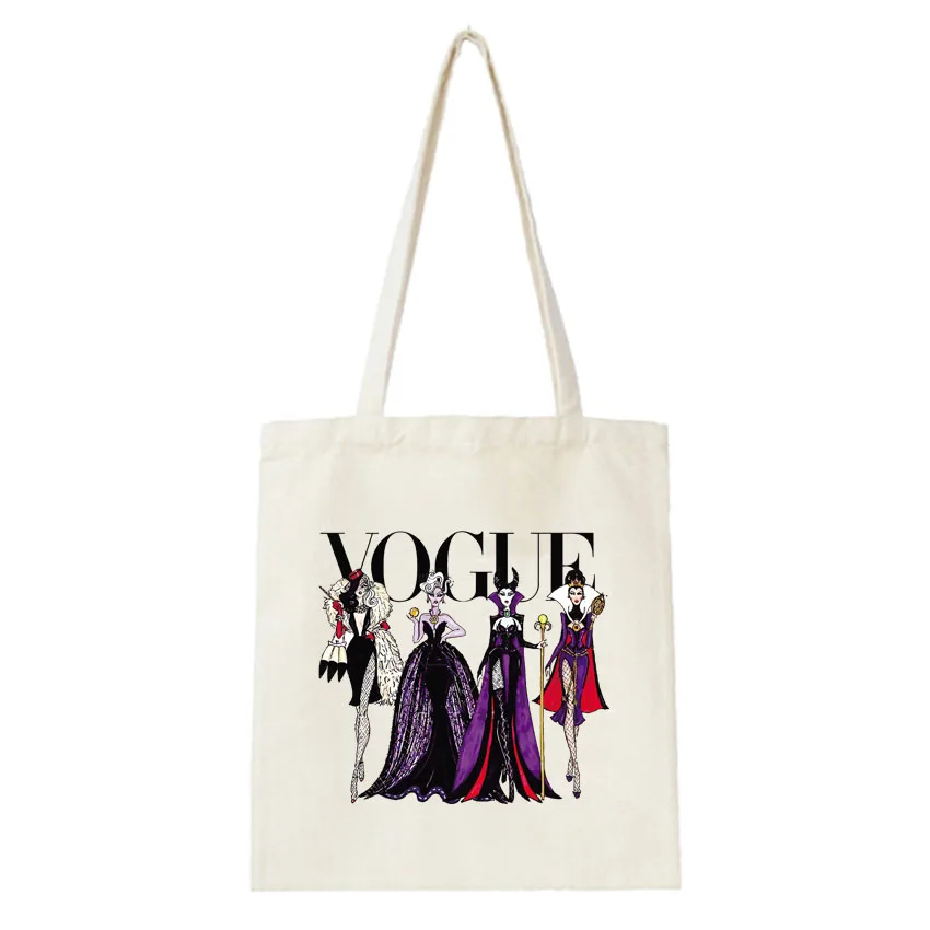 Женские сумки, Холщовая Сумка, хлопок, для покупок, для путешествий, для женщин, Vogue, злая королева, на плечо, Tumblr, сумки для покупок