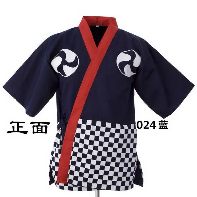 Viaoli унисекс куртка шеф-повара для женщин и мужчин пальто кимоно суши-бар Restraurant Униформа Рубашка Рабочий костюм