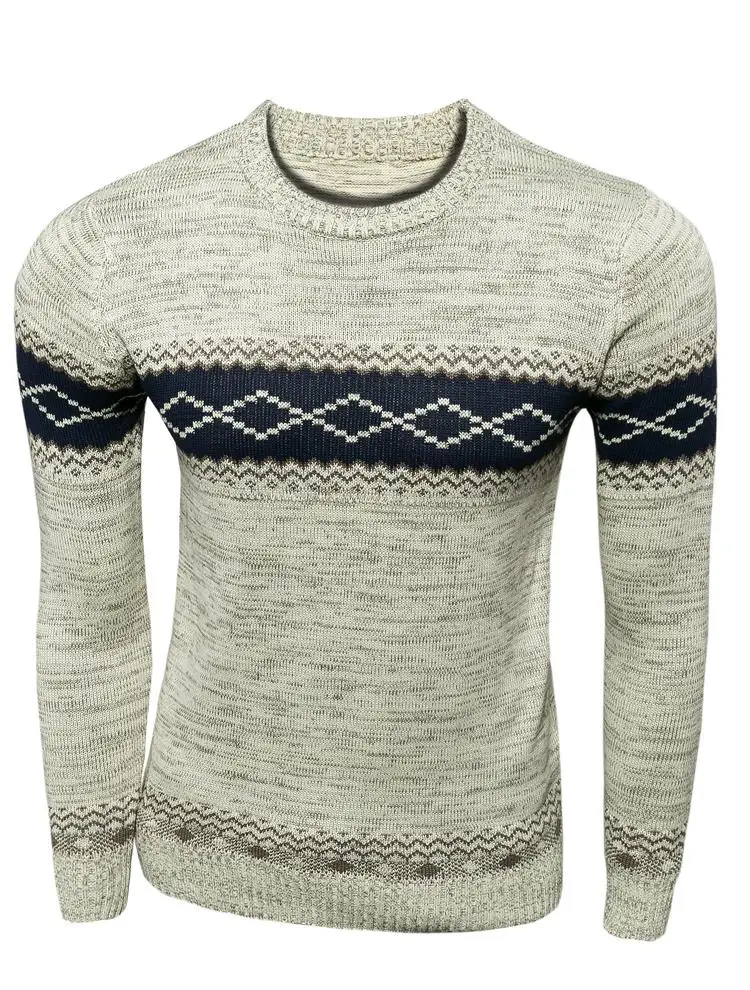 Новое поступление, мужской хлопковый свитер в полоску с длинными рукавами, модный стиль, мужские свитера, пуловер