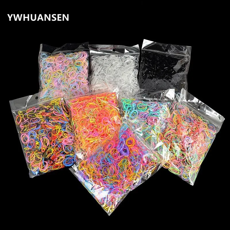 YWHUANSEN около 1000 фотоблесток (посылка) новые детские резинки для волос из ТПУ