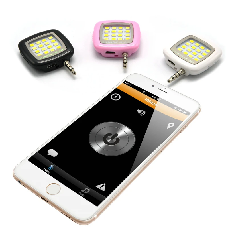 16LEDs flashlight for camera Phone samsung IOS Android 6 5S support