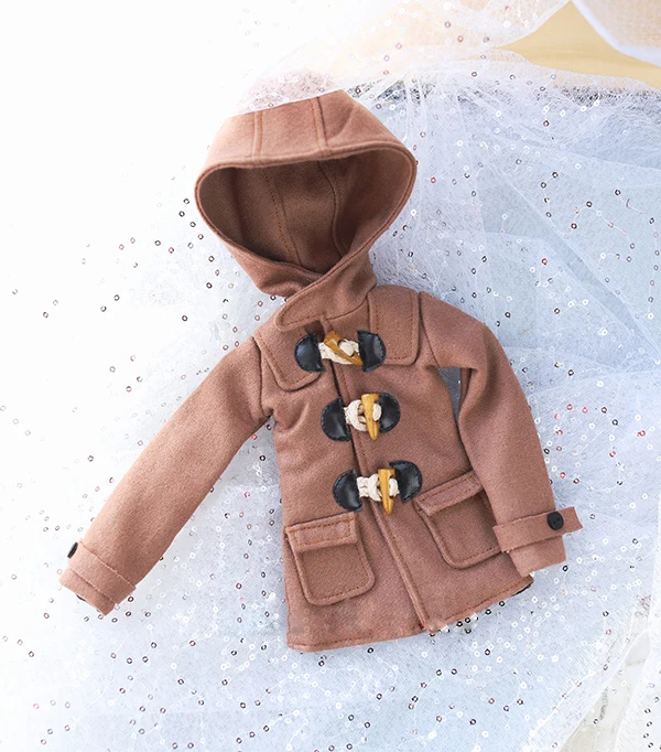 Одежда для кукол BJD MSD MDD размер 1/4 шарнирное пальто верблюжьего цвета с пуговицами