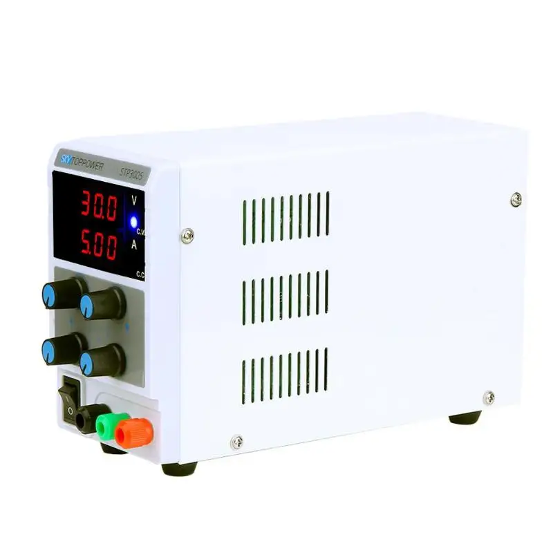 

AU Plug 0-30V 0-5A Adjustable DC Power Stabilizer with 3 Digits Display Home Electrical Regulator Euipment E5M1