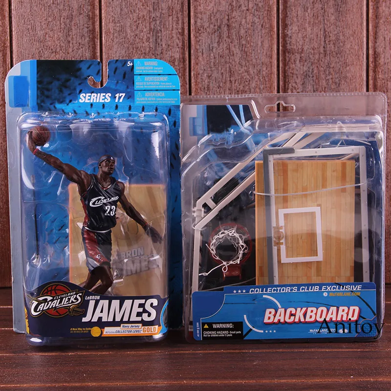 

Basketball Players Figures Cleveland Cavaliers LeBron James 23 / Basketball Backboard PVC McFALANE TOYS Action Figure Toy